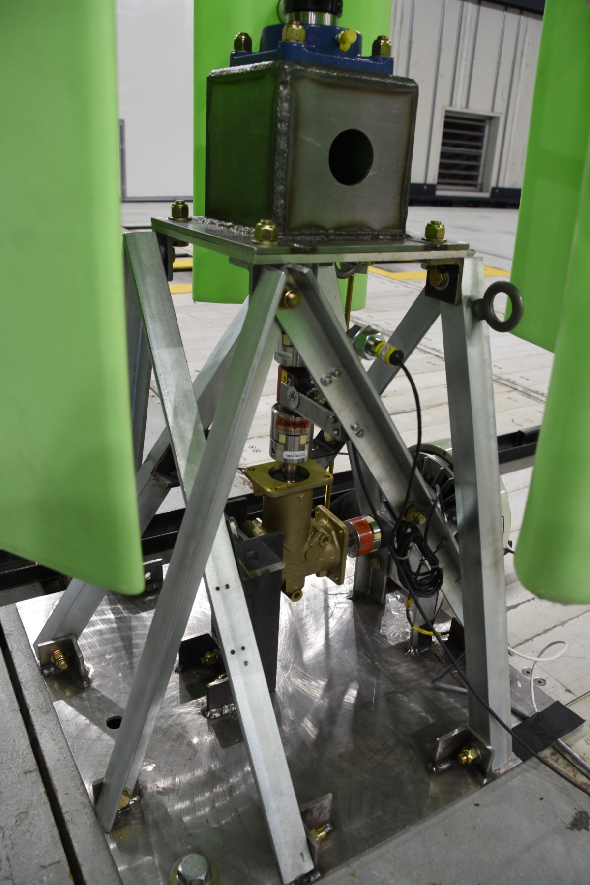 Vertical axis wind turbine test stand with torque sensor