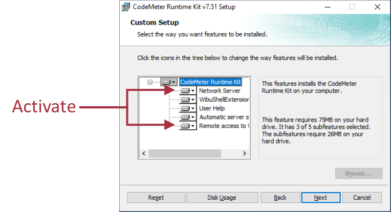 CodeMeter Network Setup